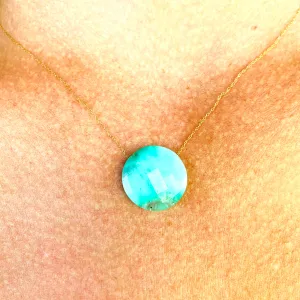 Chrysoprase Round Gemstone Necklace