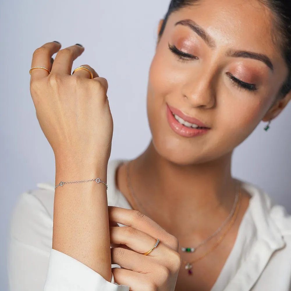 Circle Station Chain Bracelet