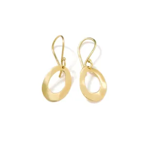 Classico Mini Open Wavy Earrings 18k gold