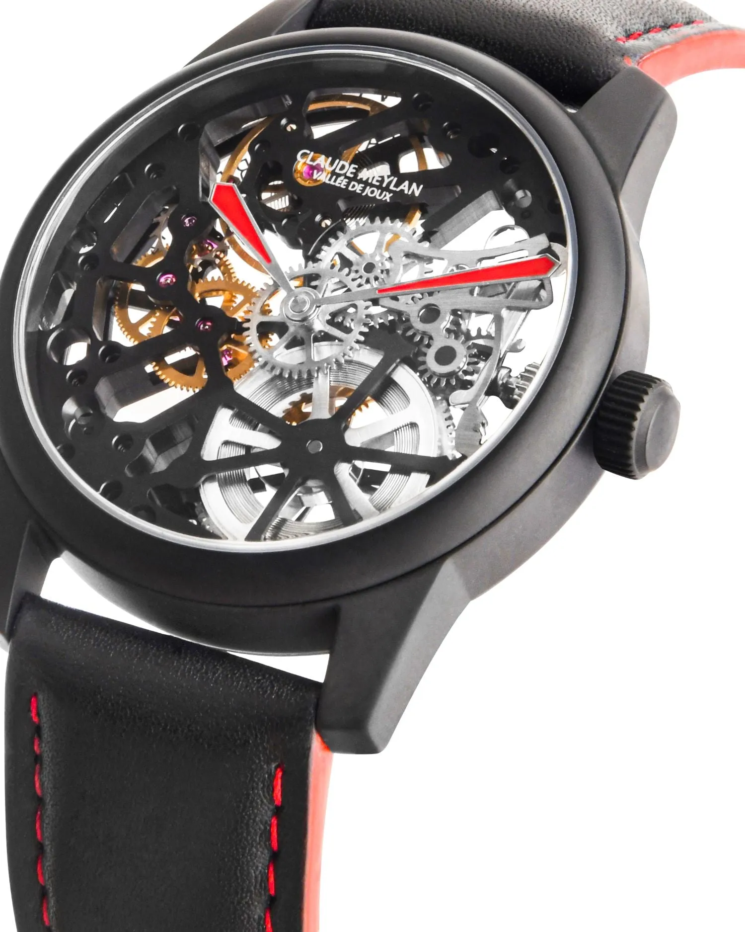 CLAUDE MEYLAN Lac Skeleton Hand Winding See Through Watch For Gents - 6144MR