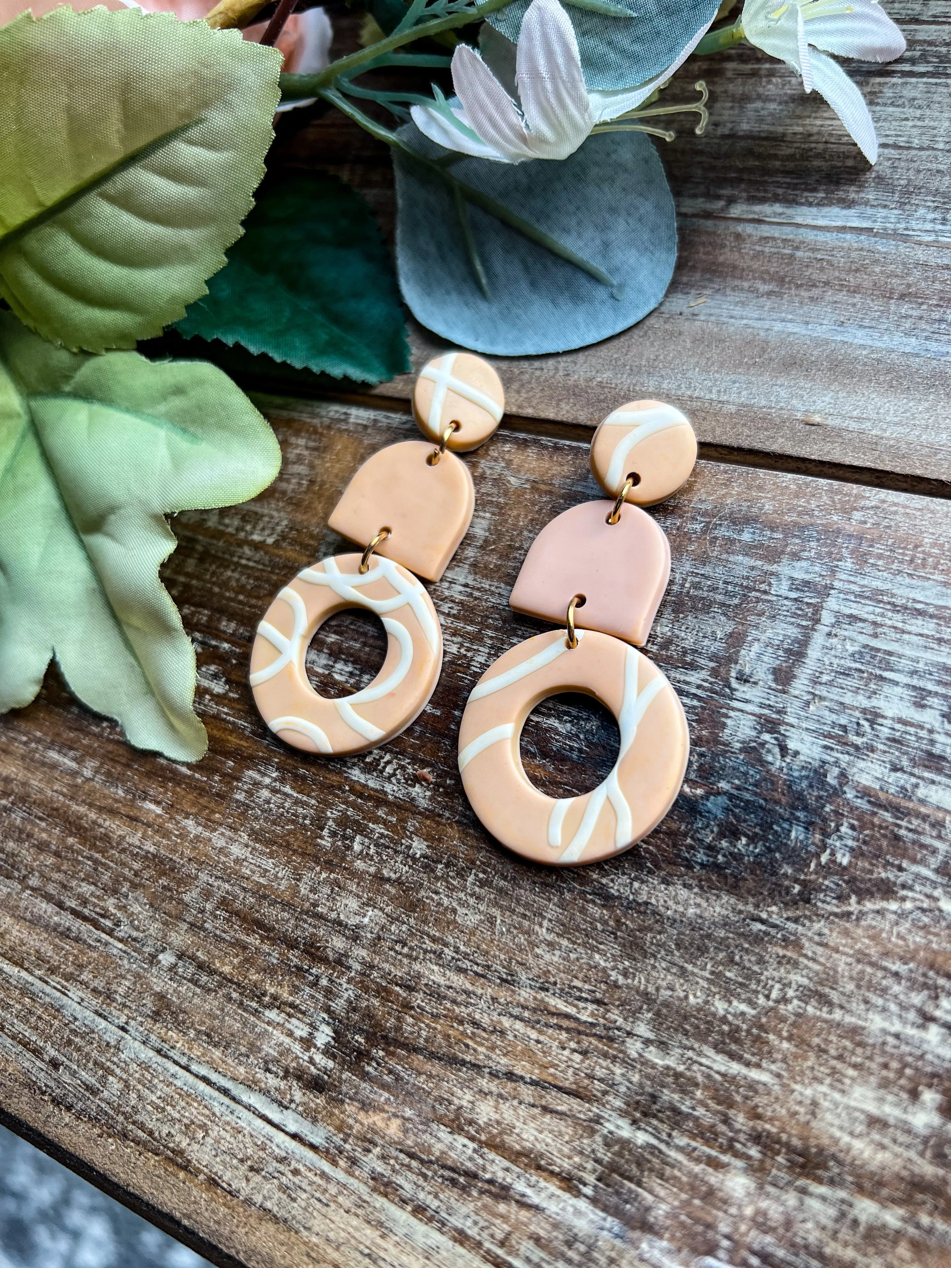 Clay Triple Earrings