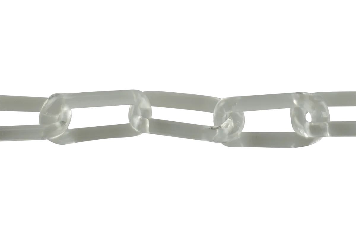 Clear Glass Chain Necklaces
