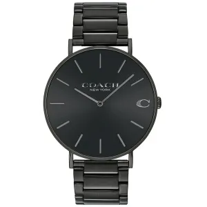 Coach Charles Black Stainless Steel Black Dial Quartz Watch for Gents - 14602431