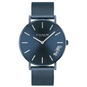 Coach Perry Blue Mesh Bracelet Blue Dial Quartz Watch for Ladies - 14503485