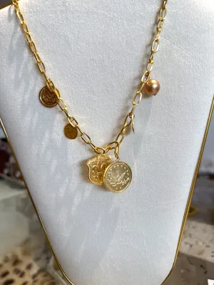 Coin Charm Necklace