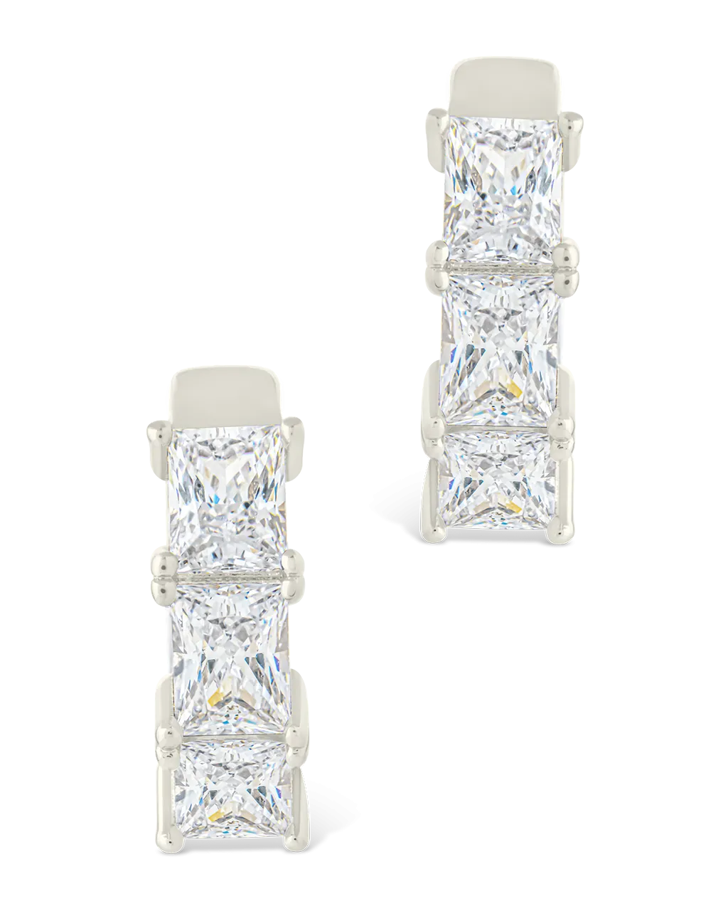Cosima Baguette CZ Hoops