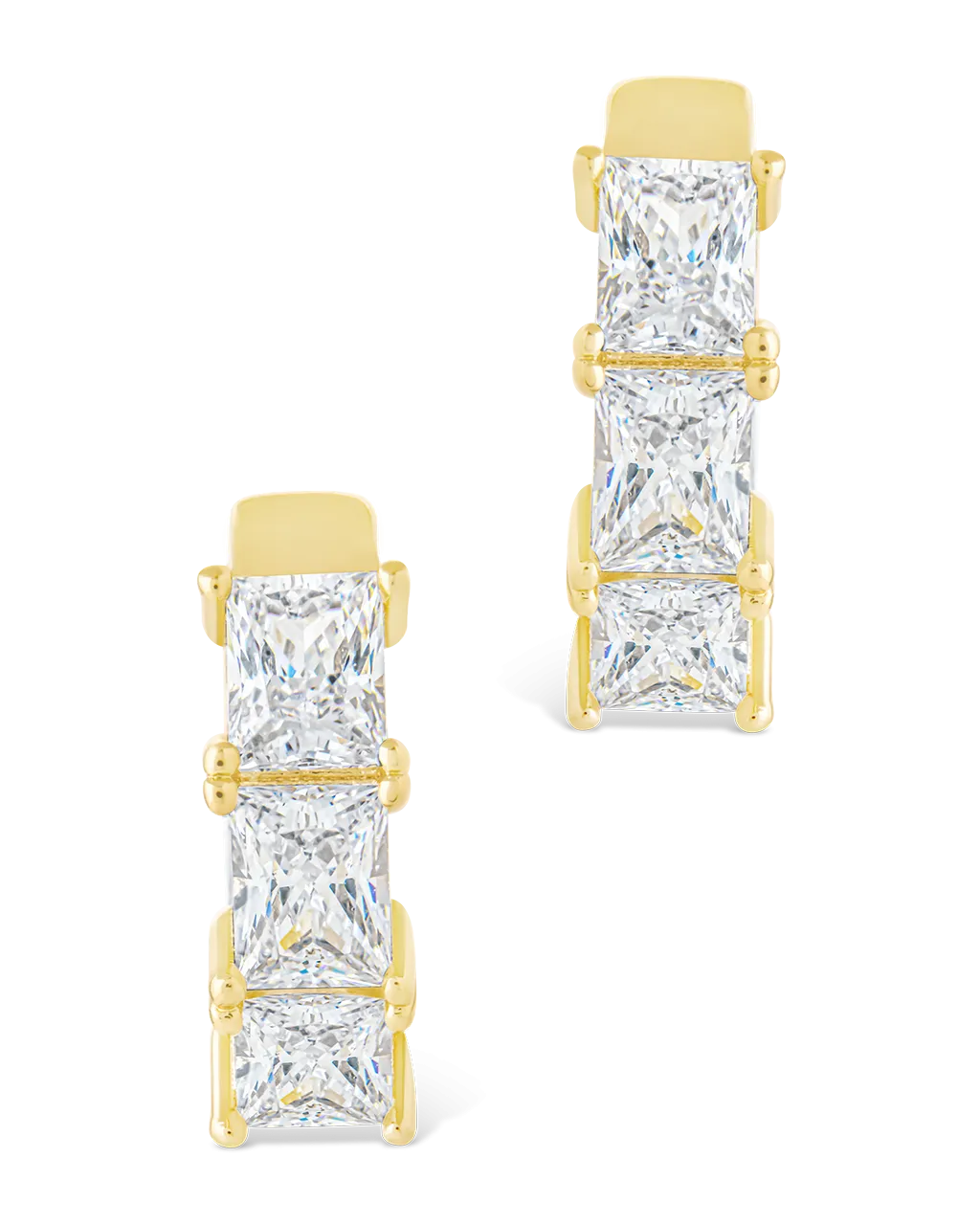 Cosima Baguette CZ Hoops