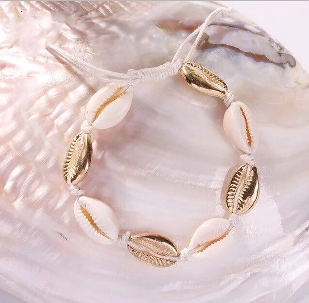 Cowrie shell Bracelet femme Adjustable boho Macrame friendship Real Seashell Bracelet Mothers Day Jewelry Gift 8445-8450