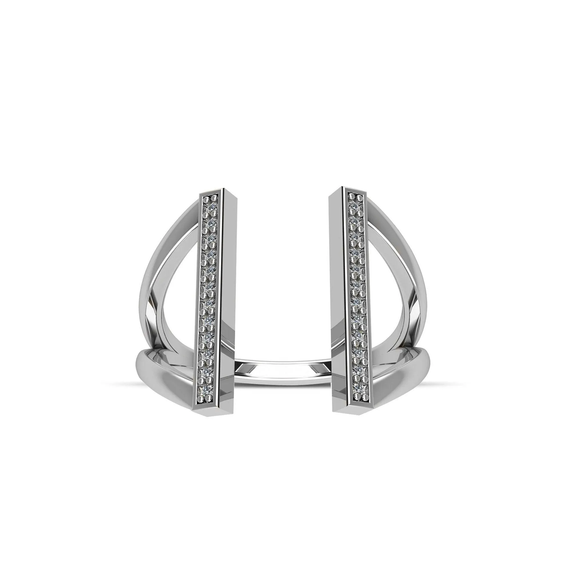 Cubic Zirconia Fashion Ring in Sterling Silver