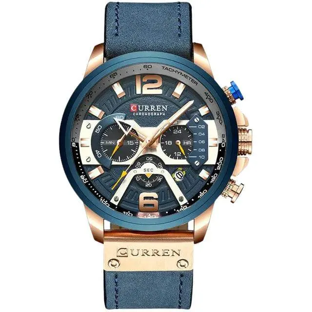 Curren Chono Leather Men Watch