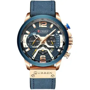 Curren Chono Leather Men Watch