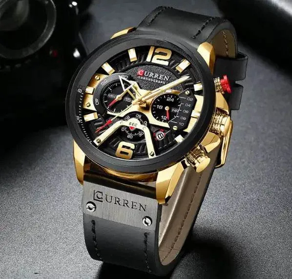 Curren Chono Leather Men Watch