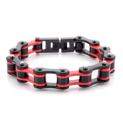 Cycolinks Ducati Red Bike Chain Bracelet