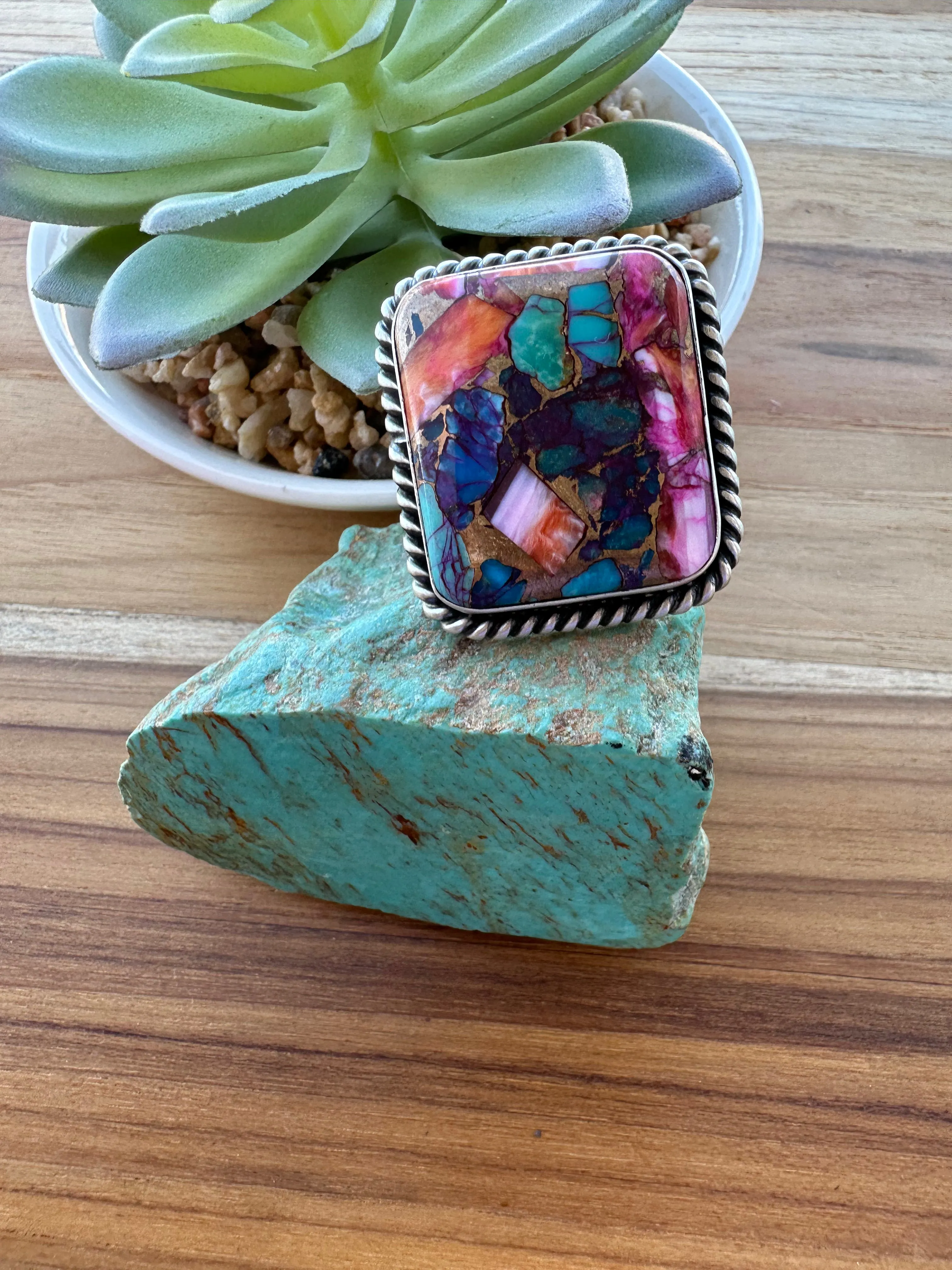Dahlia Square Ring