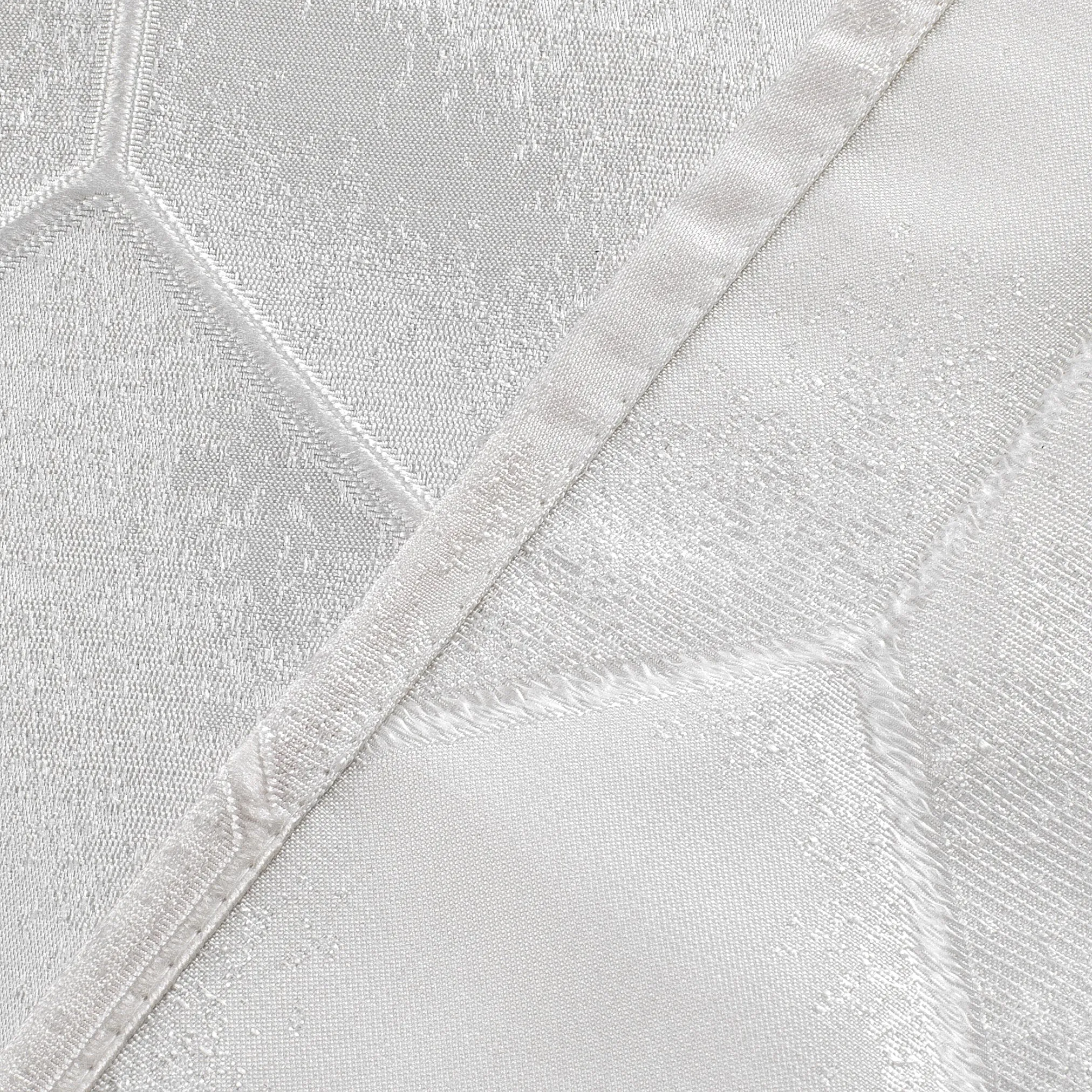 Dainty Home Tiles 3D Embossed Textured Lustrous Lurex Tile Designed Fabric Shower Curtain