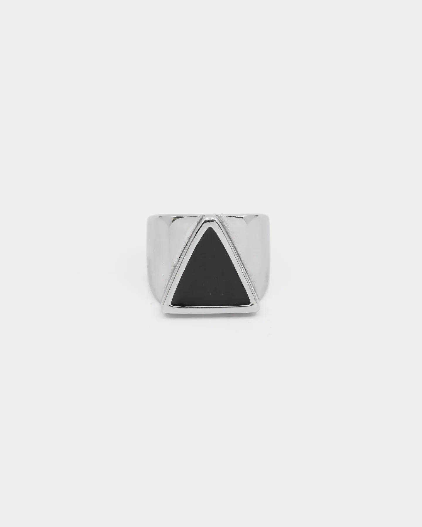 Dead Studios Men's Tri Stone Ring Stainless Steel/Black