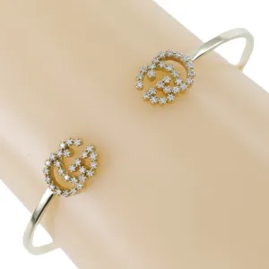 Diamond Interlocking G Bracelet