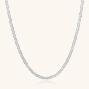 Dillion Snake Chain Necklace, Silver