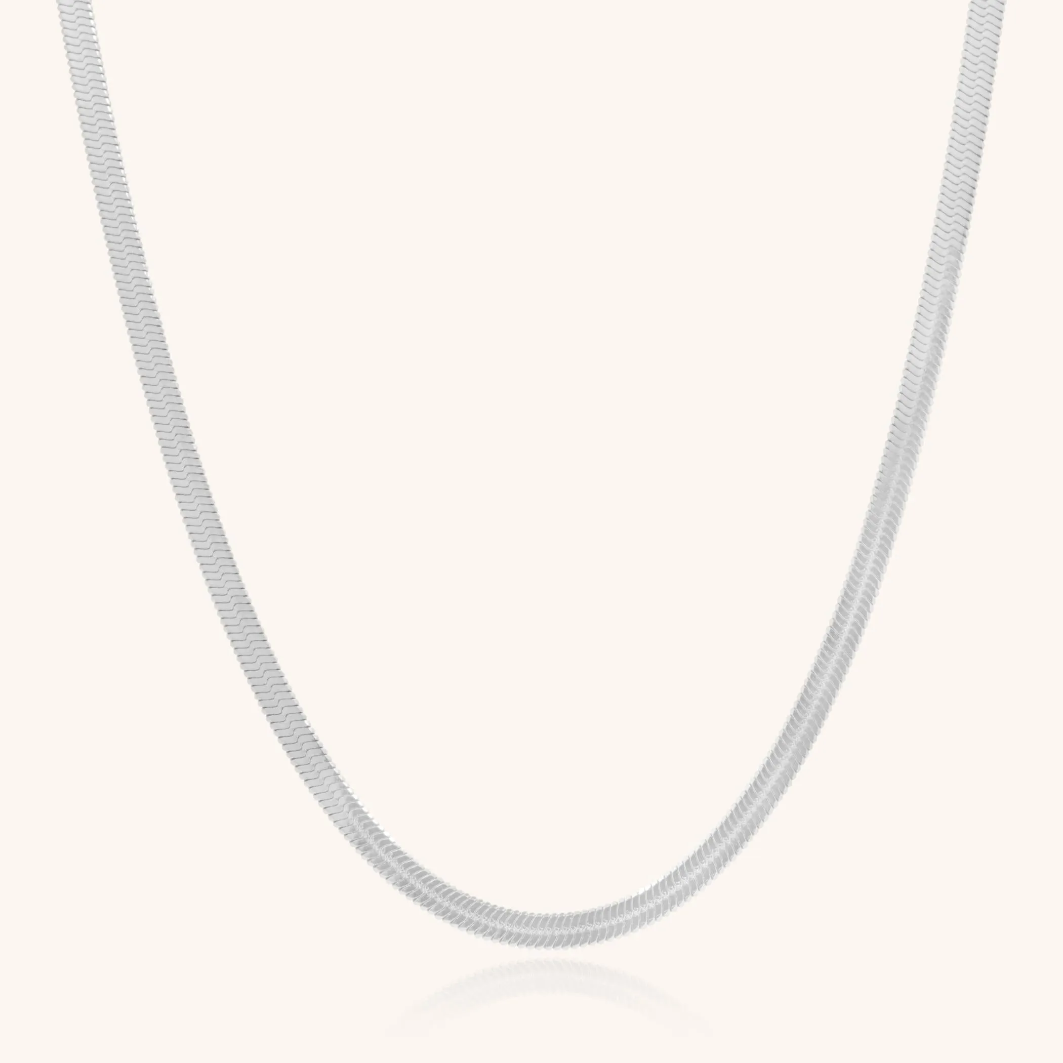Dillion Snake Chain Necklace, Silver