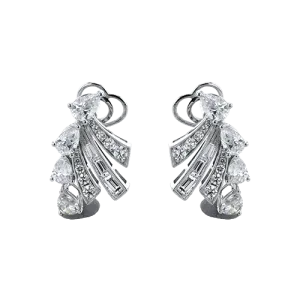 Earrings in 18k Gold with Diamonds