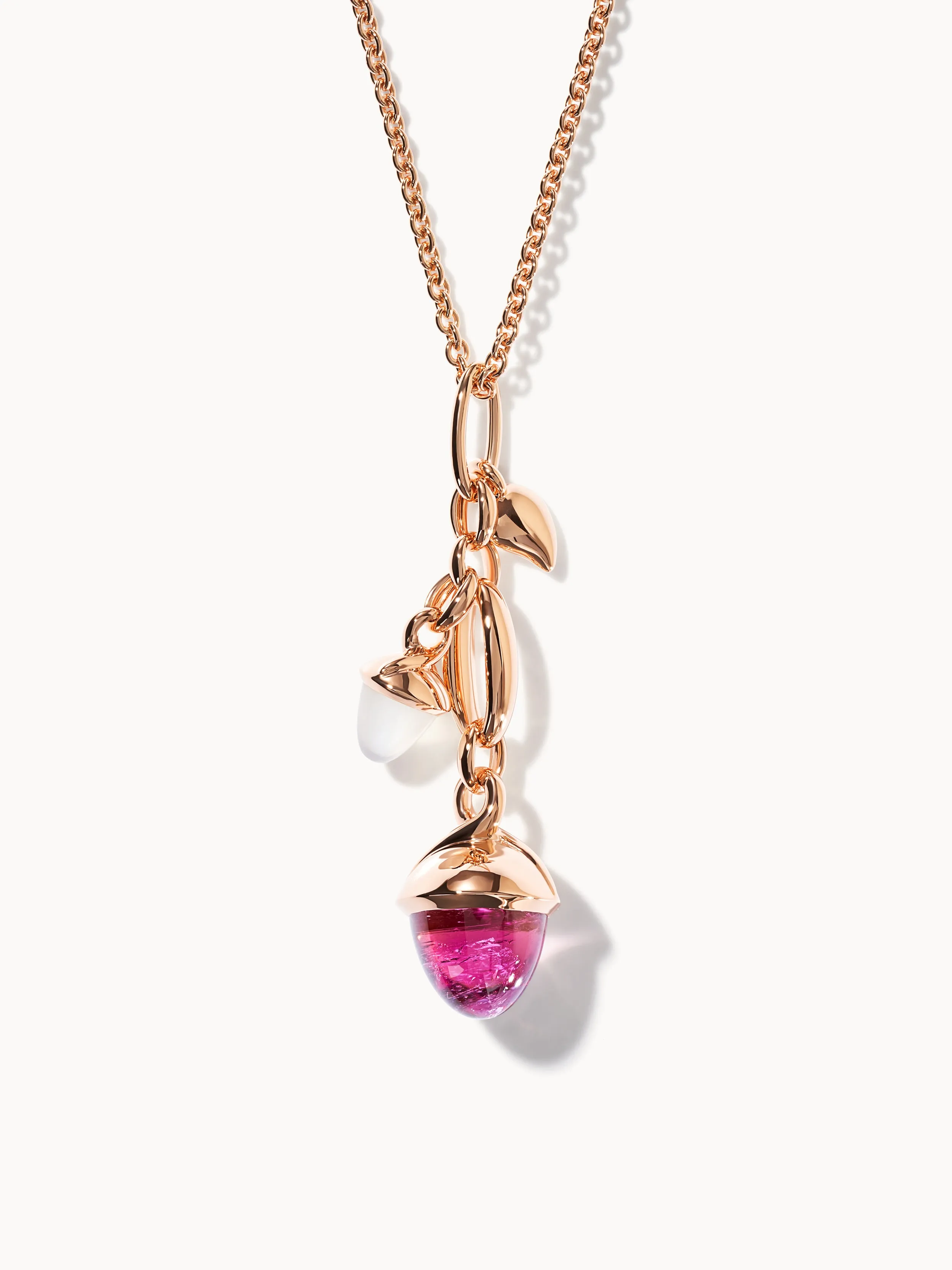 Earrings MIKADO Dangling 2 Acorns - 'Blush' 'Blush'