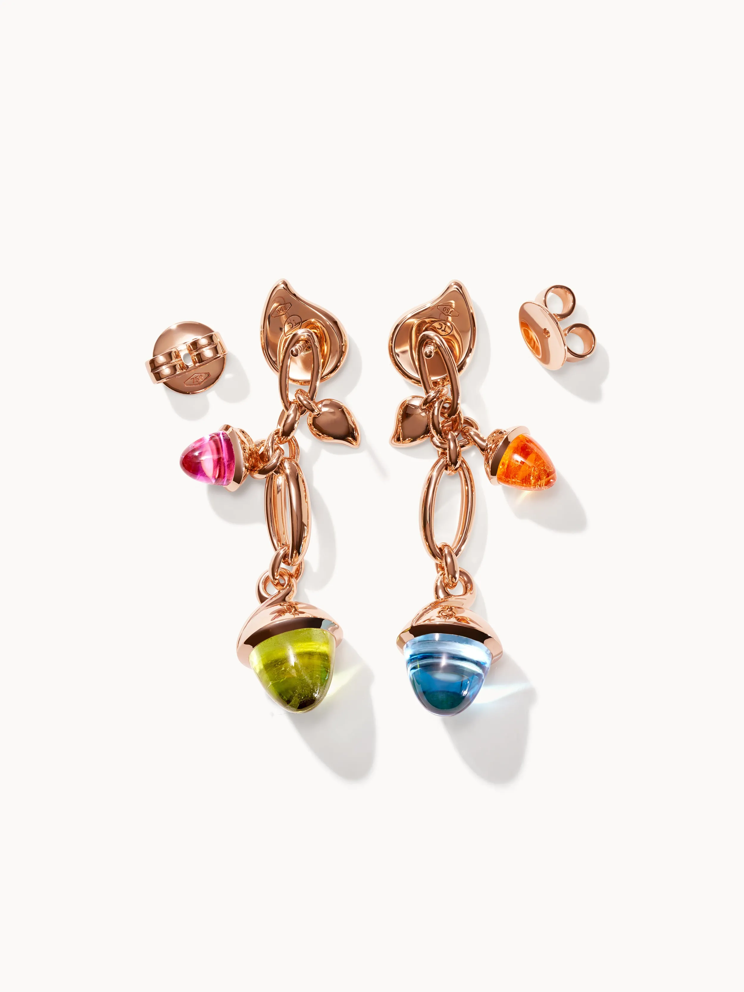 Earrings MIKADO Dangling 2 Acorns - 'Candy'