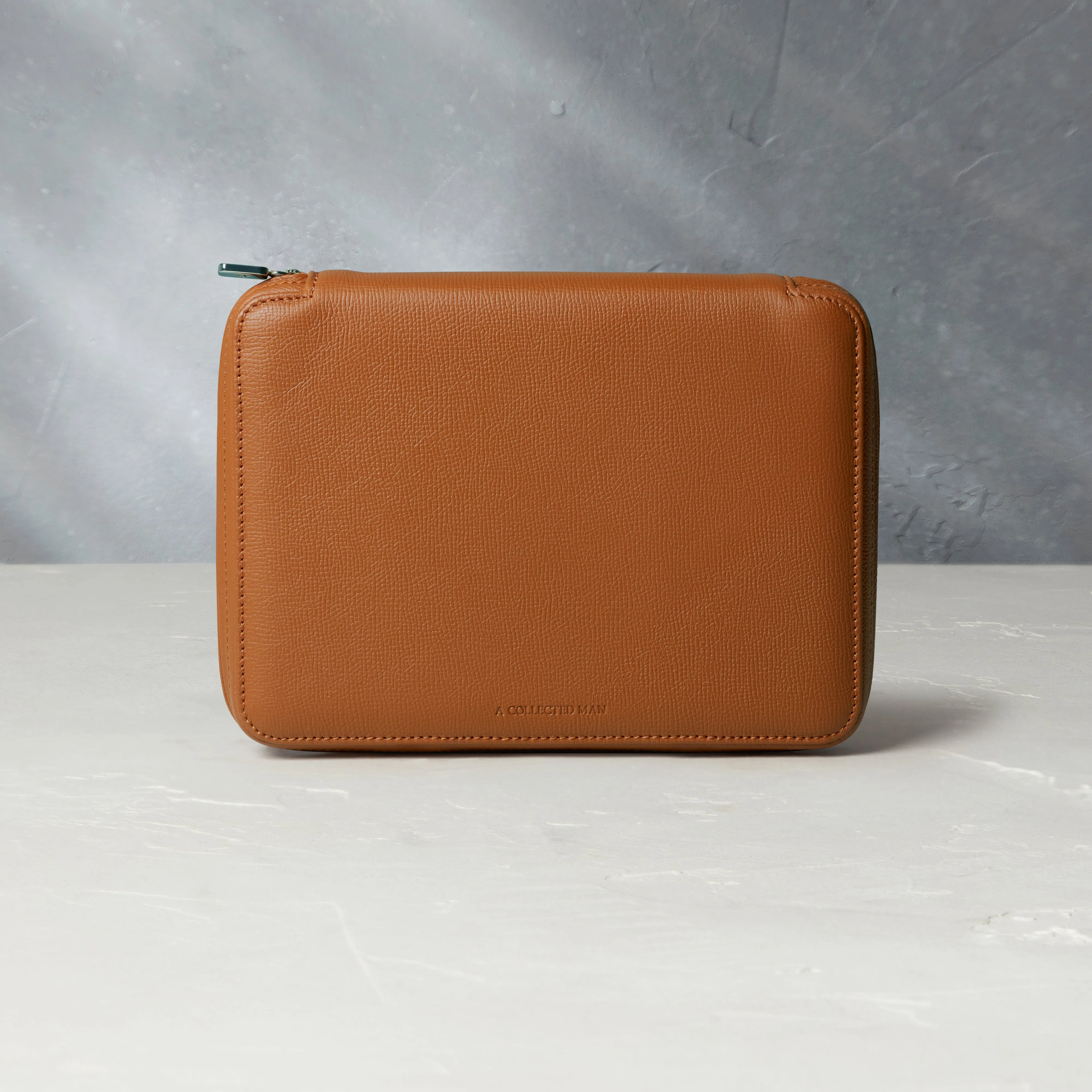 eight-watch folio, grained leather