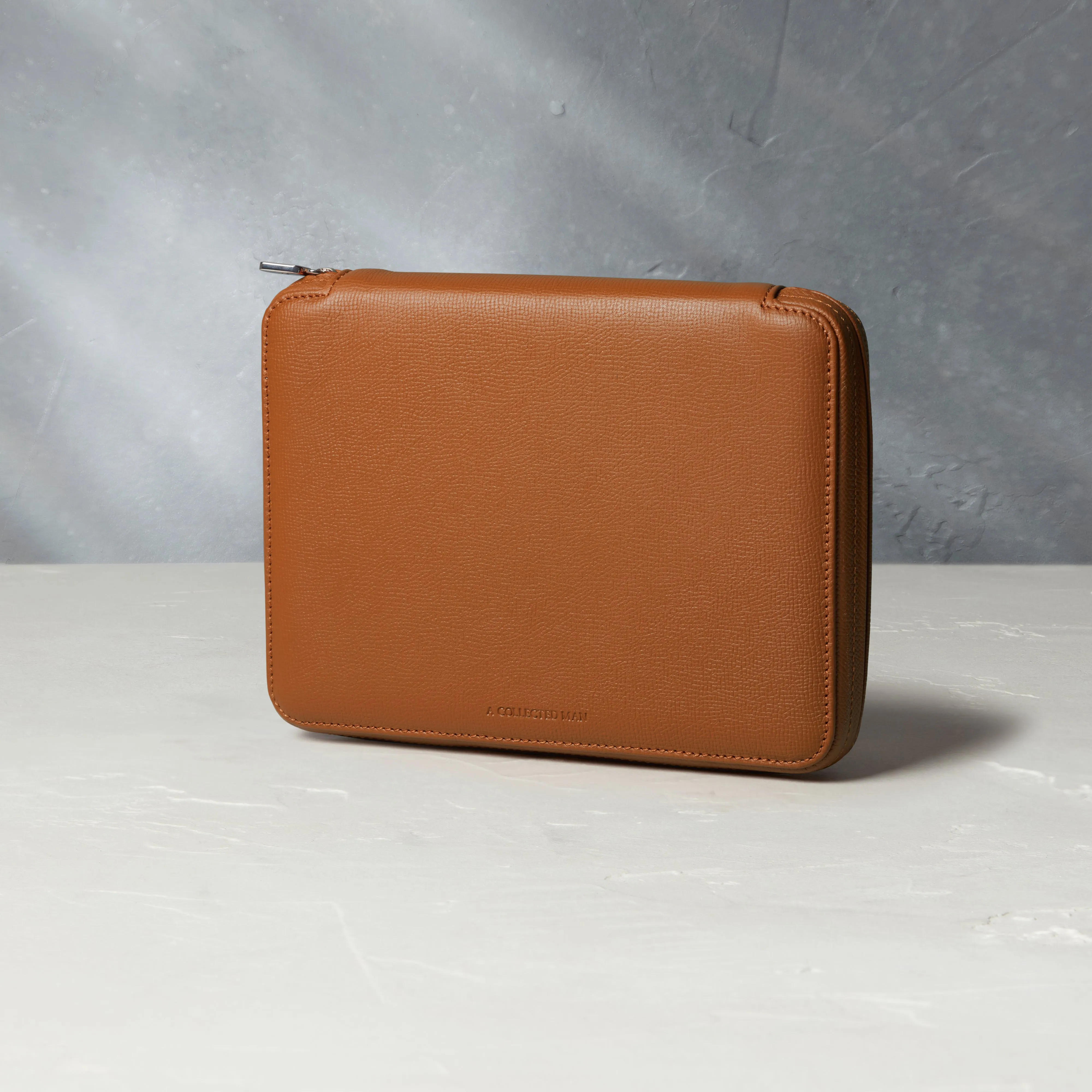 eight-watch folio, grained leather