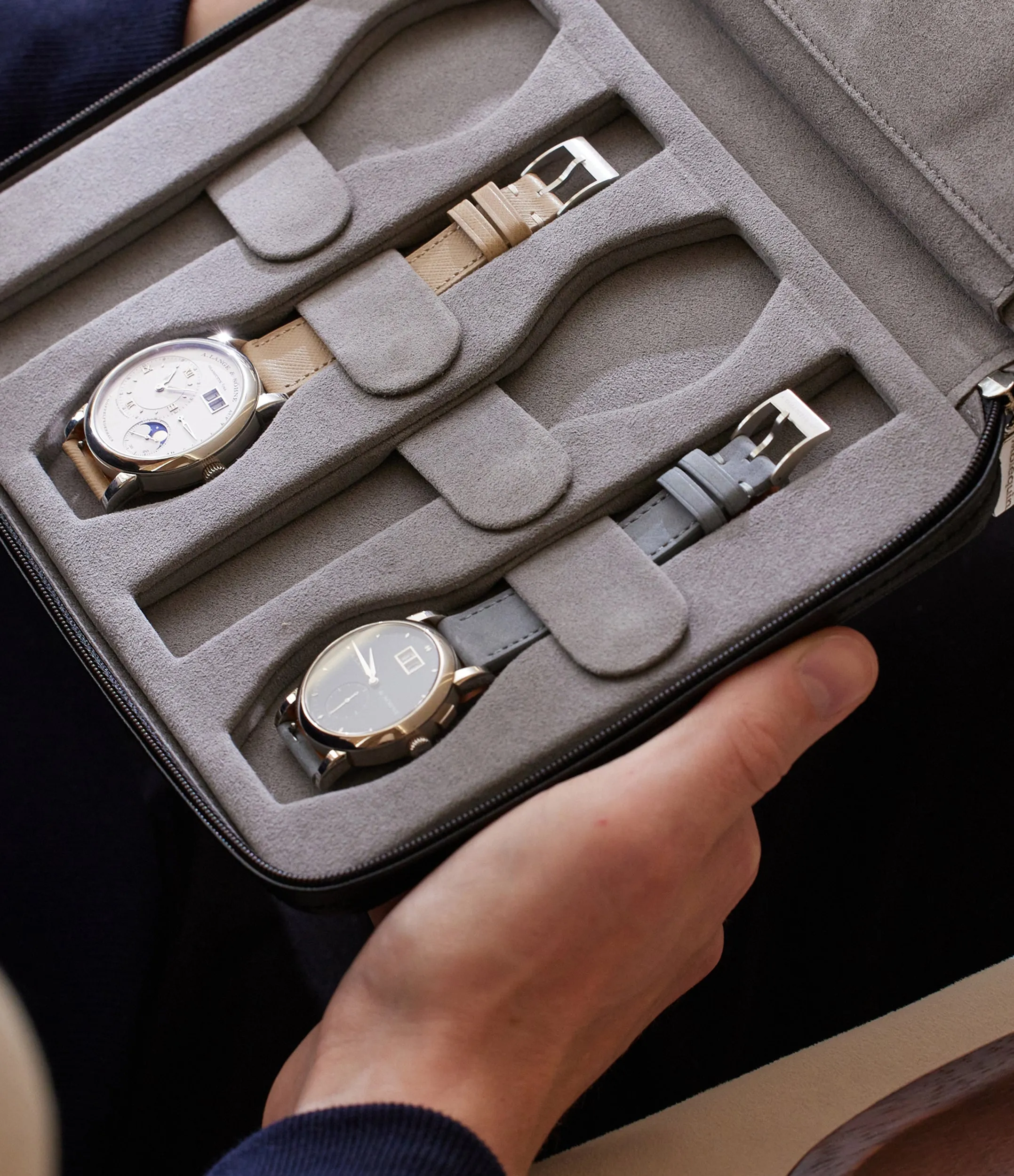 eight-watch folio, saffiano