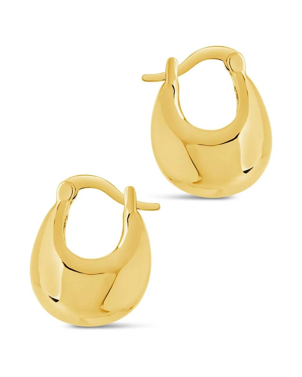 Eleah Polished Micro Hoop Earrings