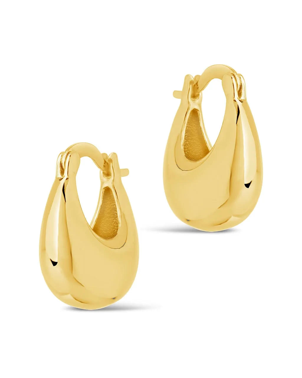 Eleah Polished Micro Hoop Earrings