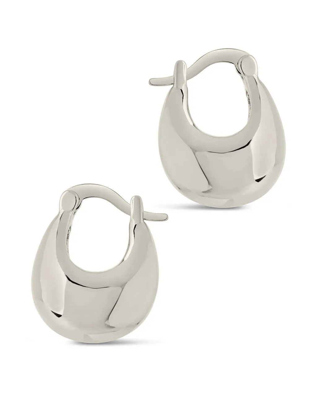 Eleah Polished Micro Hoop Earrings