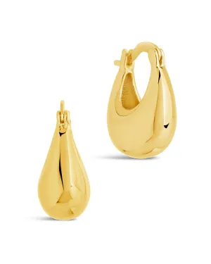 Eleah Polished Micro Hoop Earrings