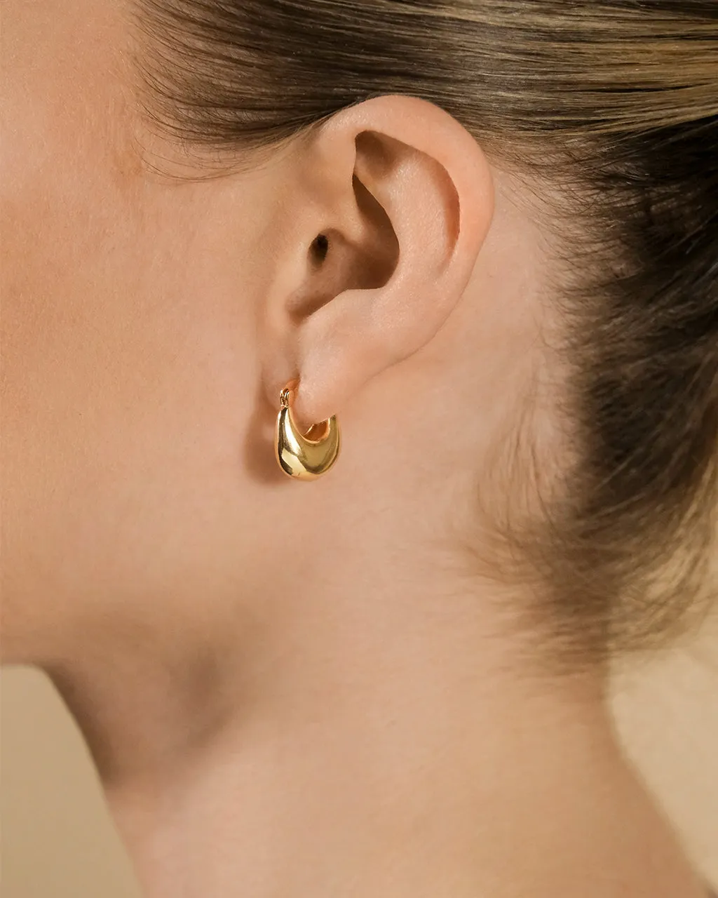 Eleah Polished Micro Hoop Earrings