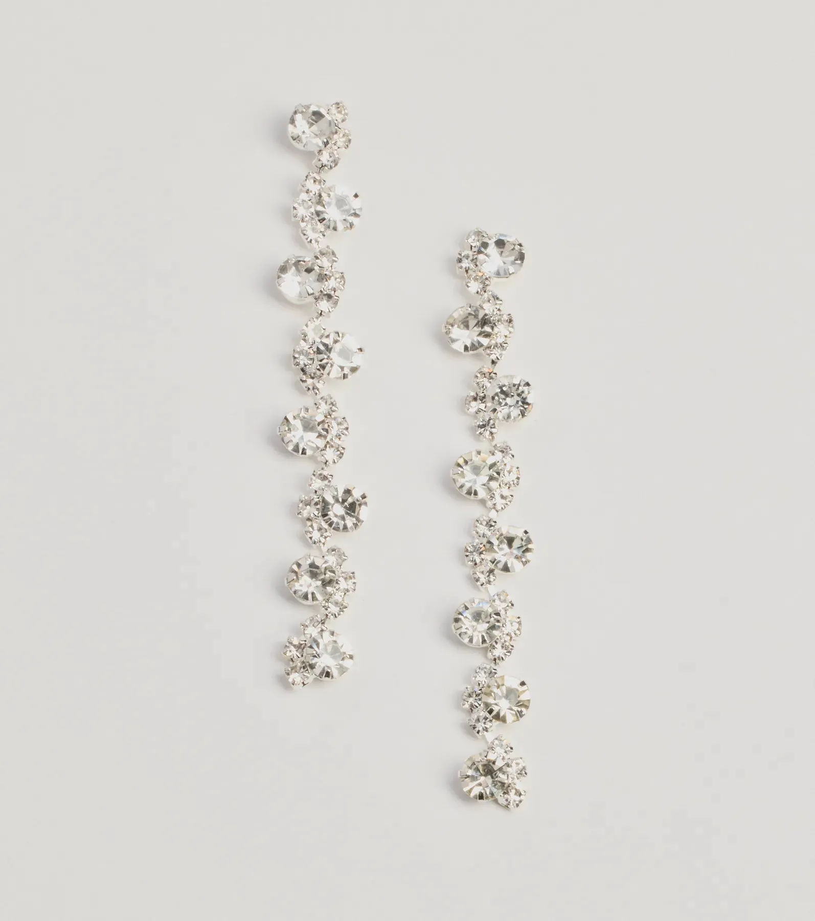 Elegant And Chic Rhinestone Duster Earrings