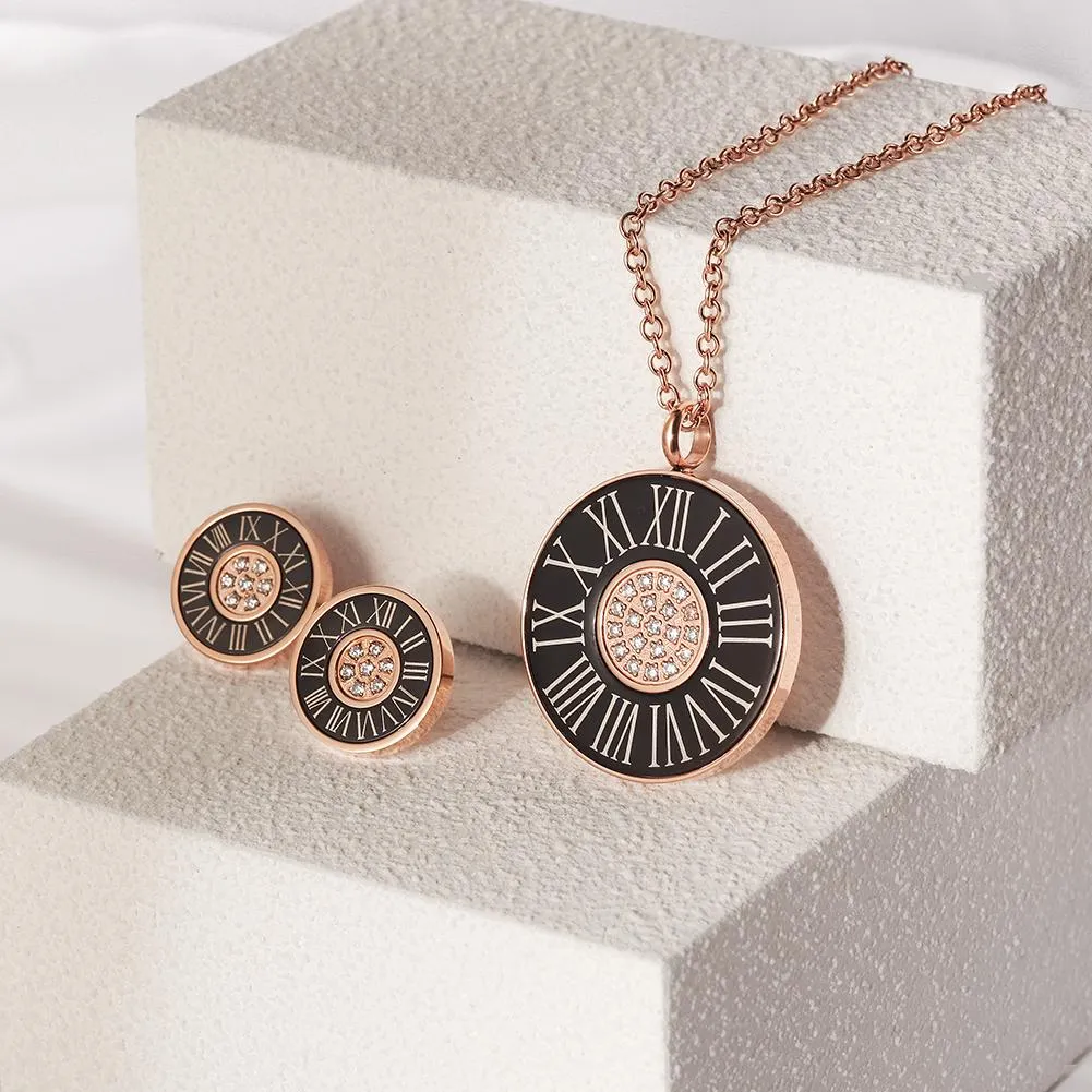 Elegant CZ Round Stud Earrings in Non-Toxic Surgical Steel