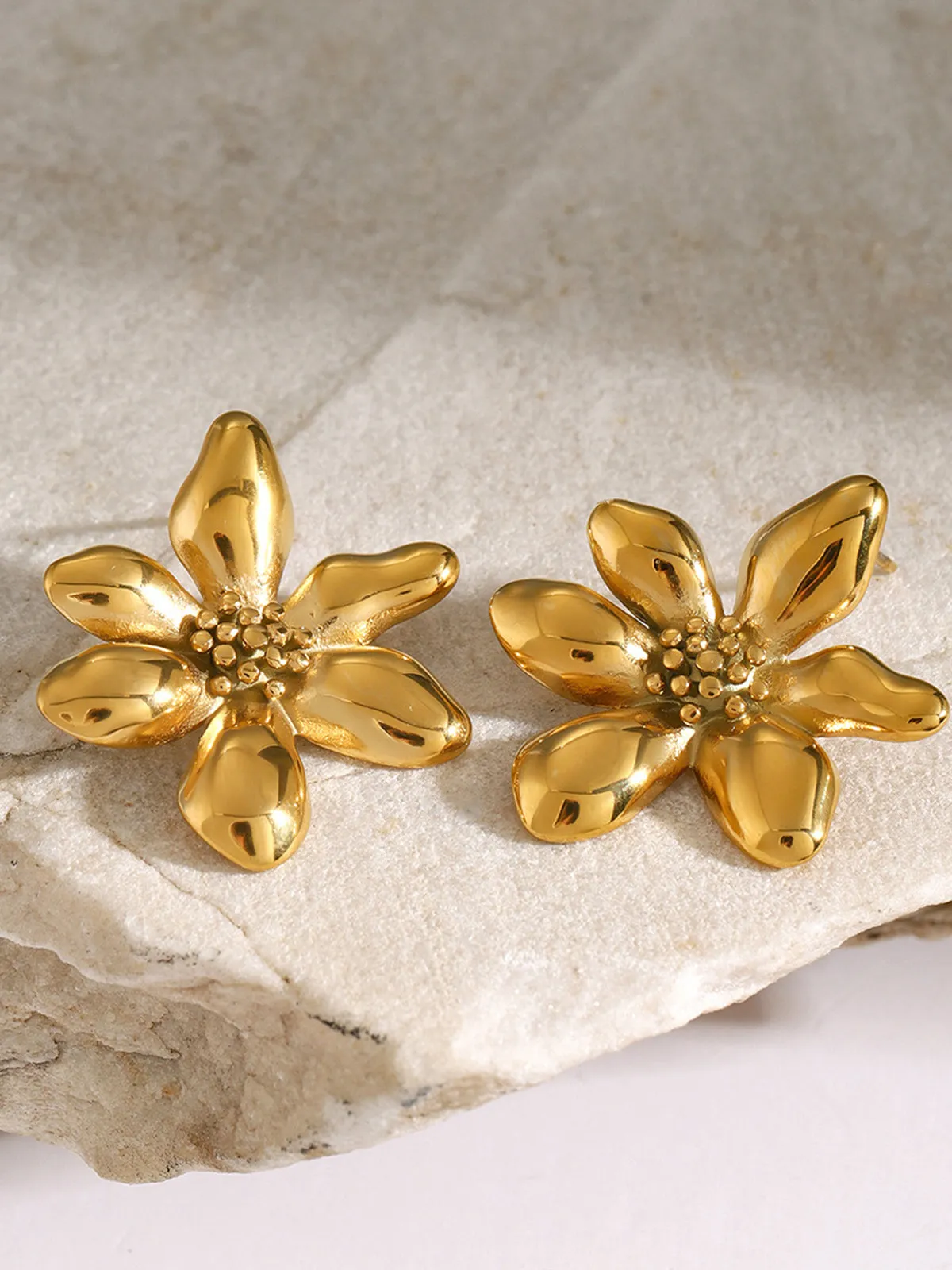 Elegant Irregular Petal Earrings
