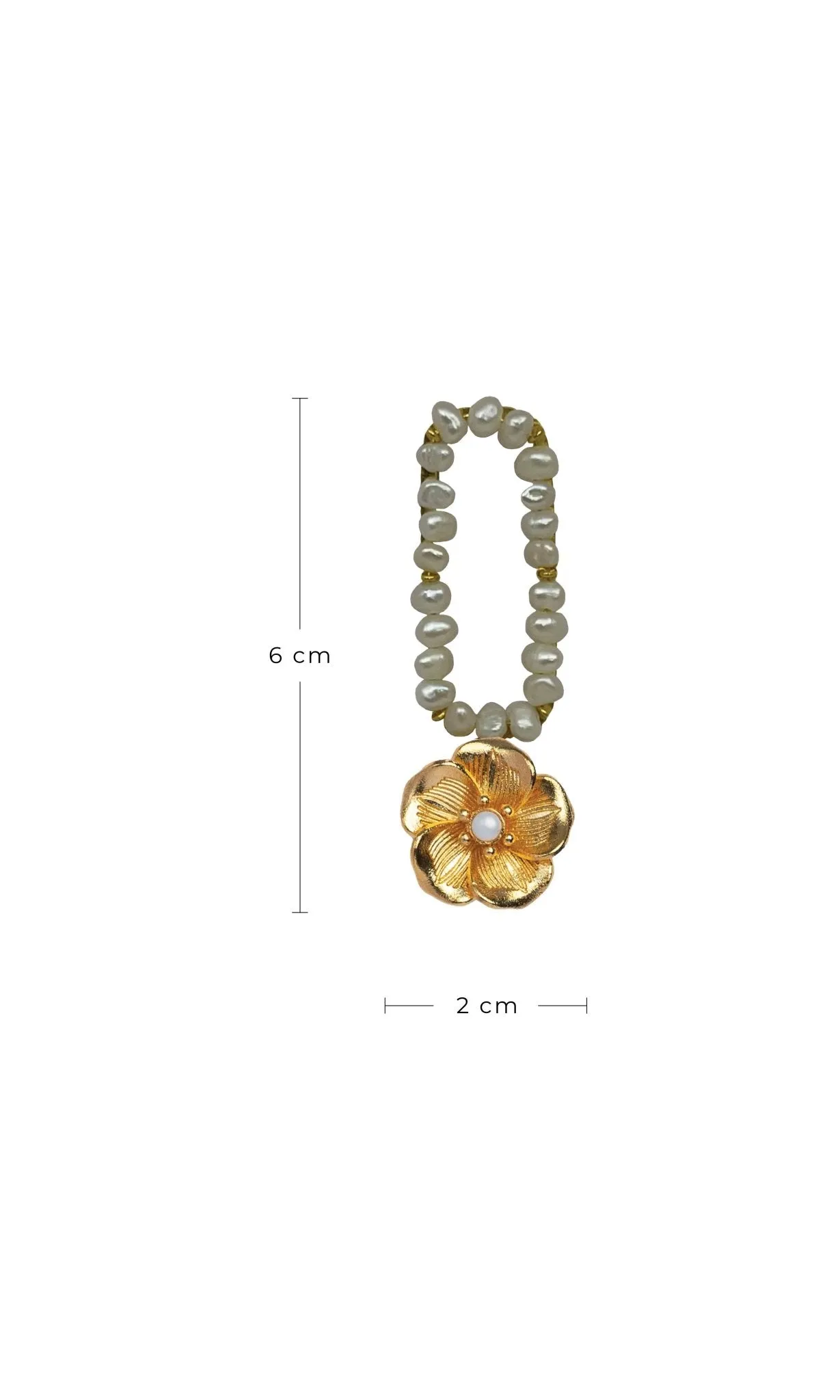 Elegant Mogra Pearl Earrings