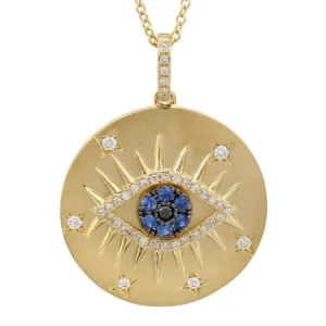 ENLIGHTENED EYE DIAMOND MEDALLION