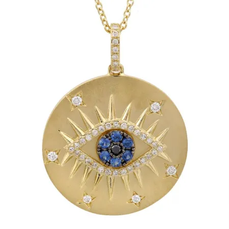 ENLIGHTENED EYE DIAMOND MEDALLION