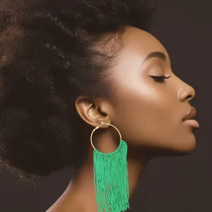 Envy Fringe Hoop Earrings