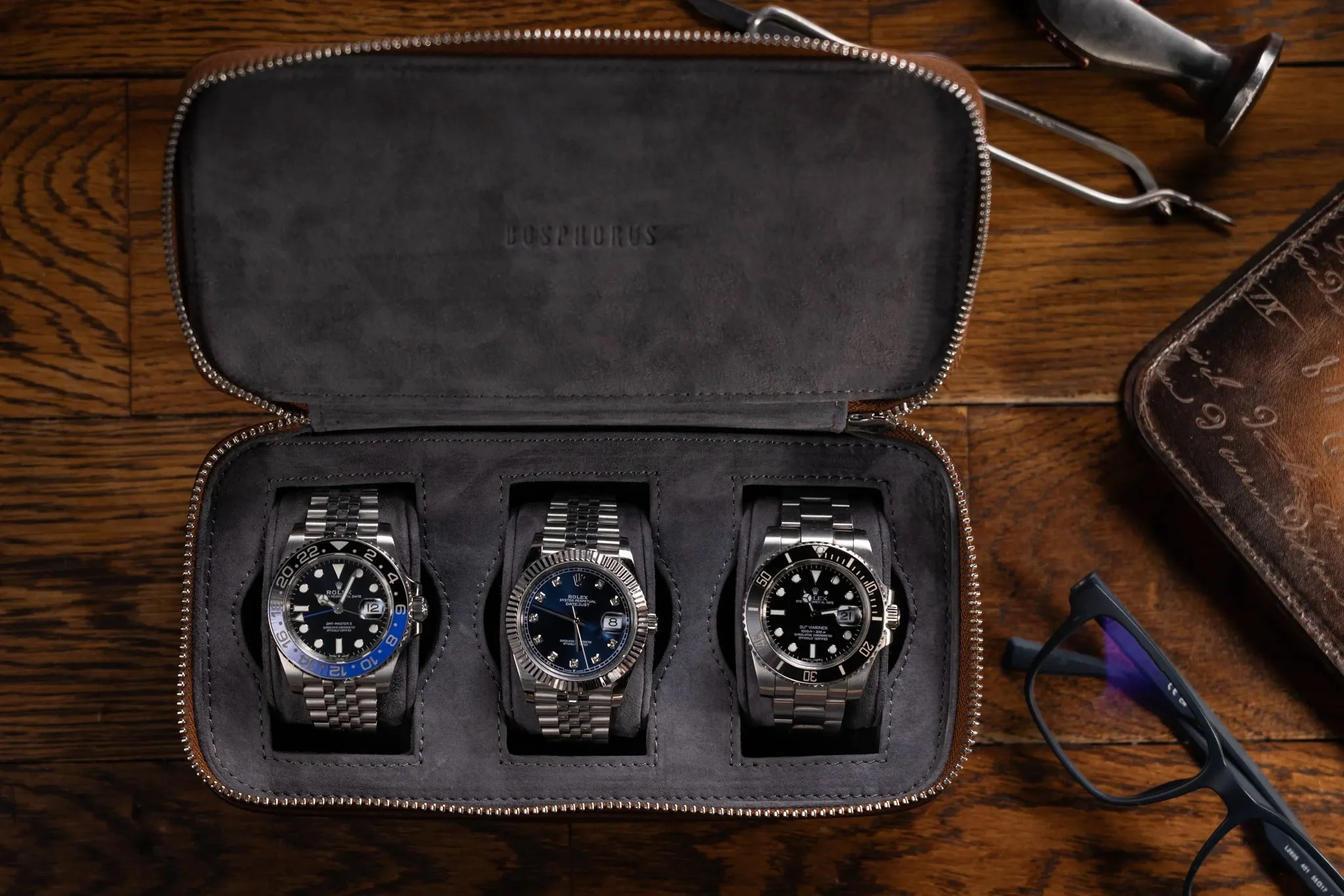 Ephesus Watch Case - Patina Brown