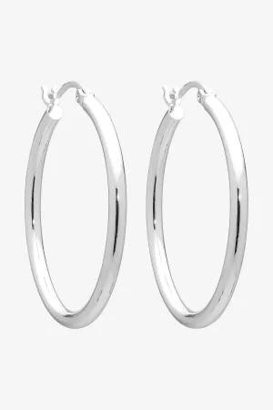 Erika Silver Hoop Earring