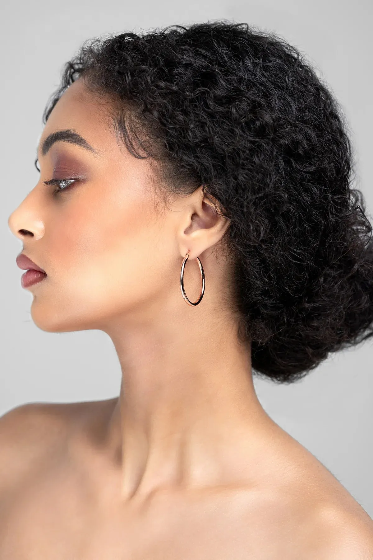 Erika Silver Hoop Earring