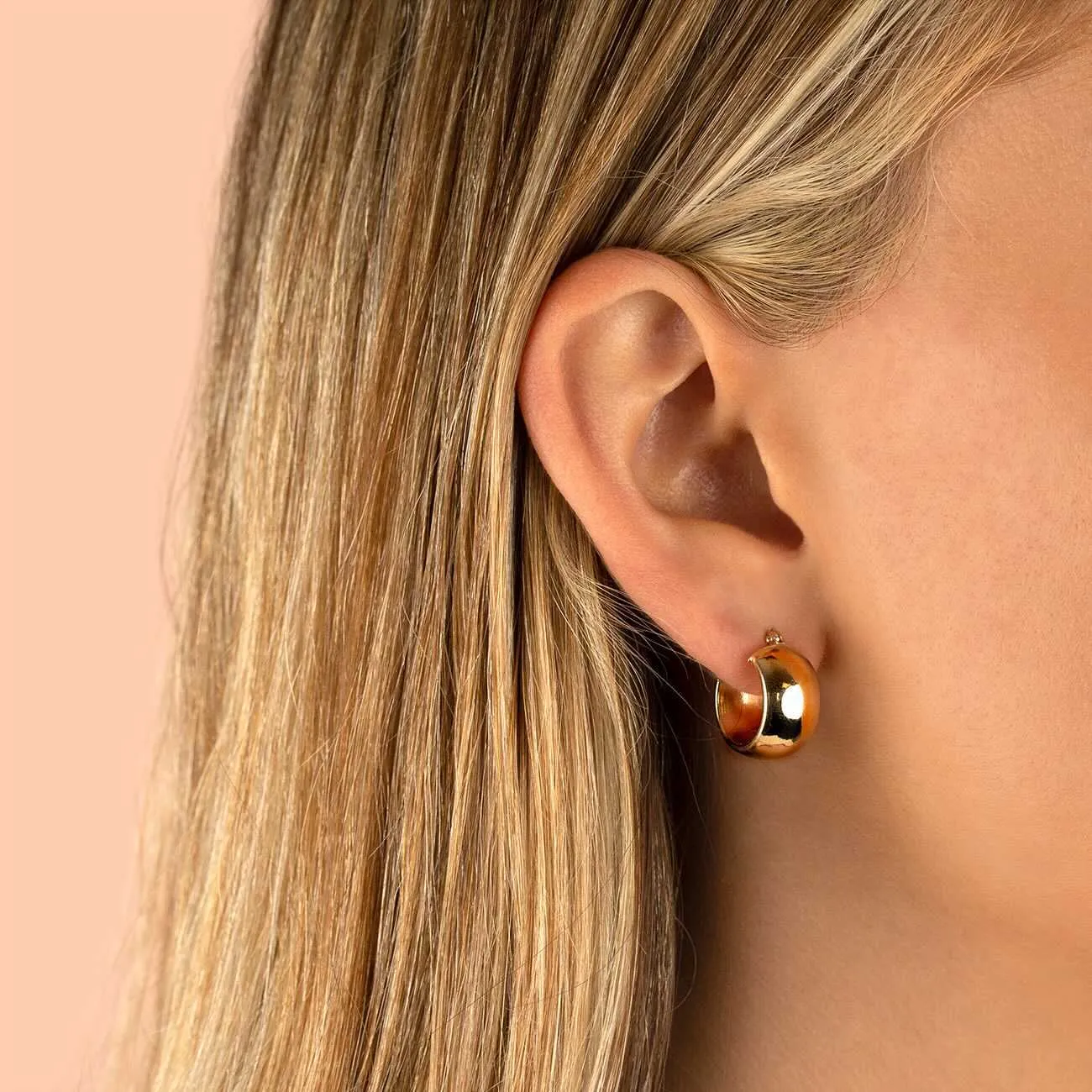 Everyday Hoop Earring 14K