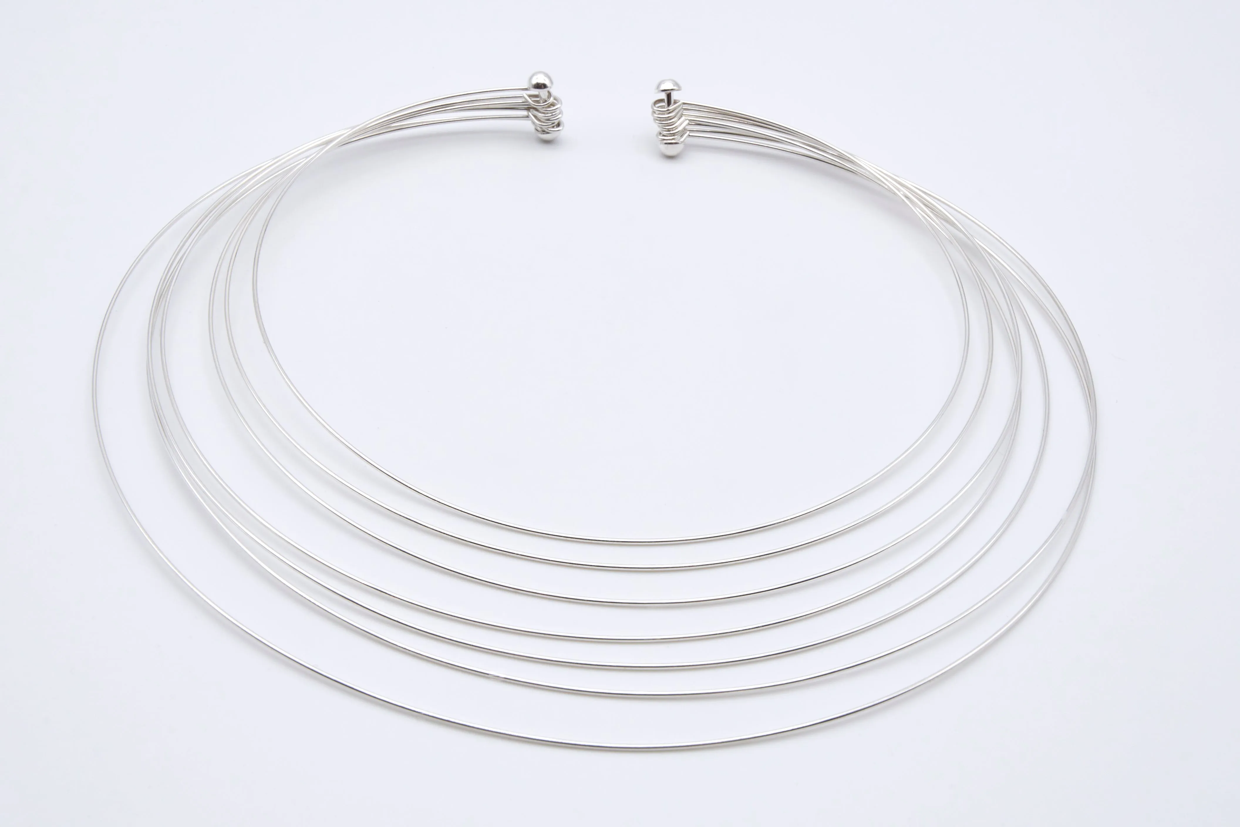 Fanned Sterling Silver Hoop Earrings
