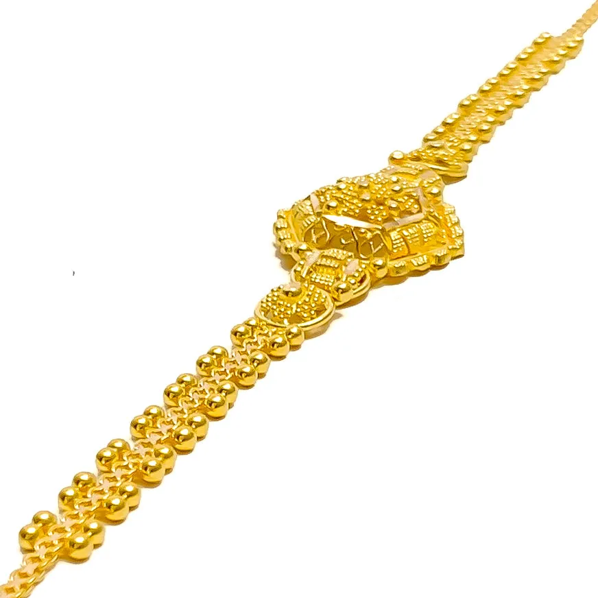 Fashionable Fine 22k Gold Bracelet