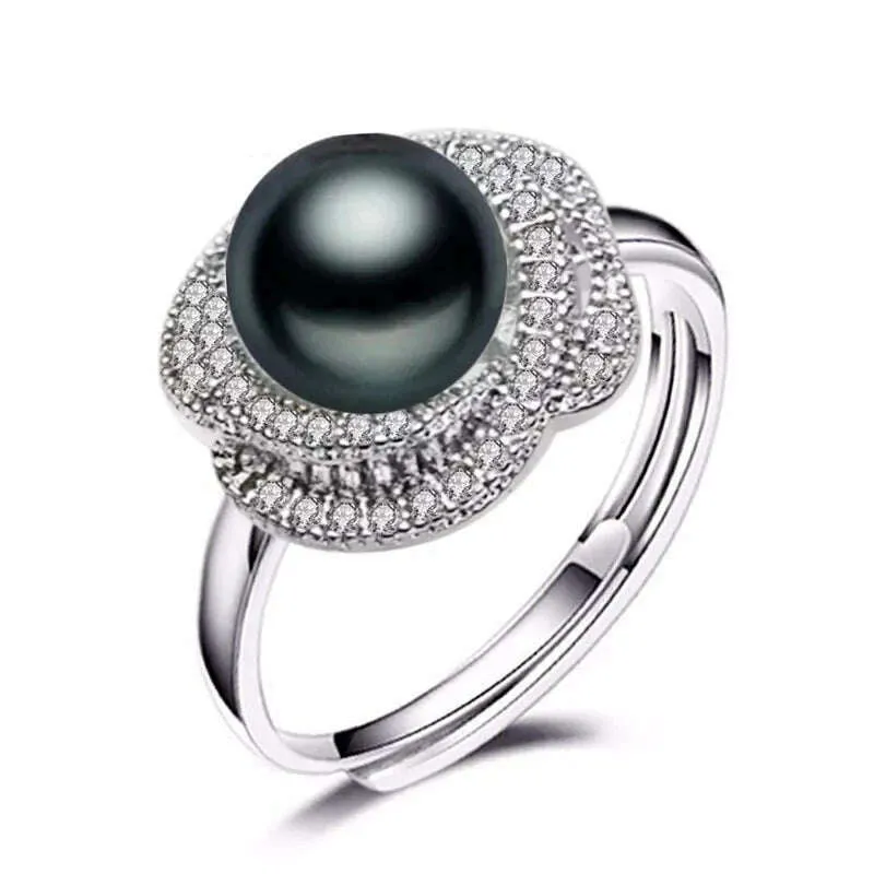 FENASY New Natural Freshwater Pearl Rings For Women Pearl Jewelry Exquisite 925 Sterling Silver Party Ring Fine Jewelry