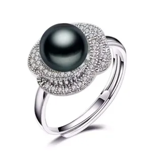 FENASY New Natural Freshwater Pearl Rings For Women Pearl Jewelry Exquisite 925 Sterling Silver Party Ring Fine Jewelry