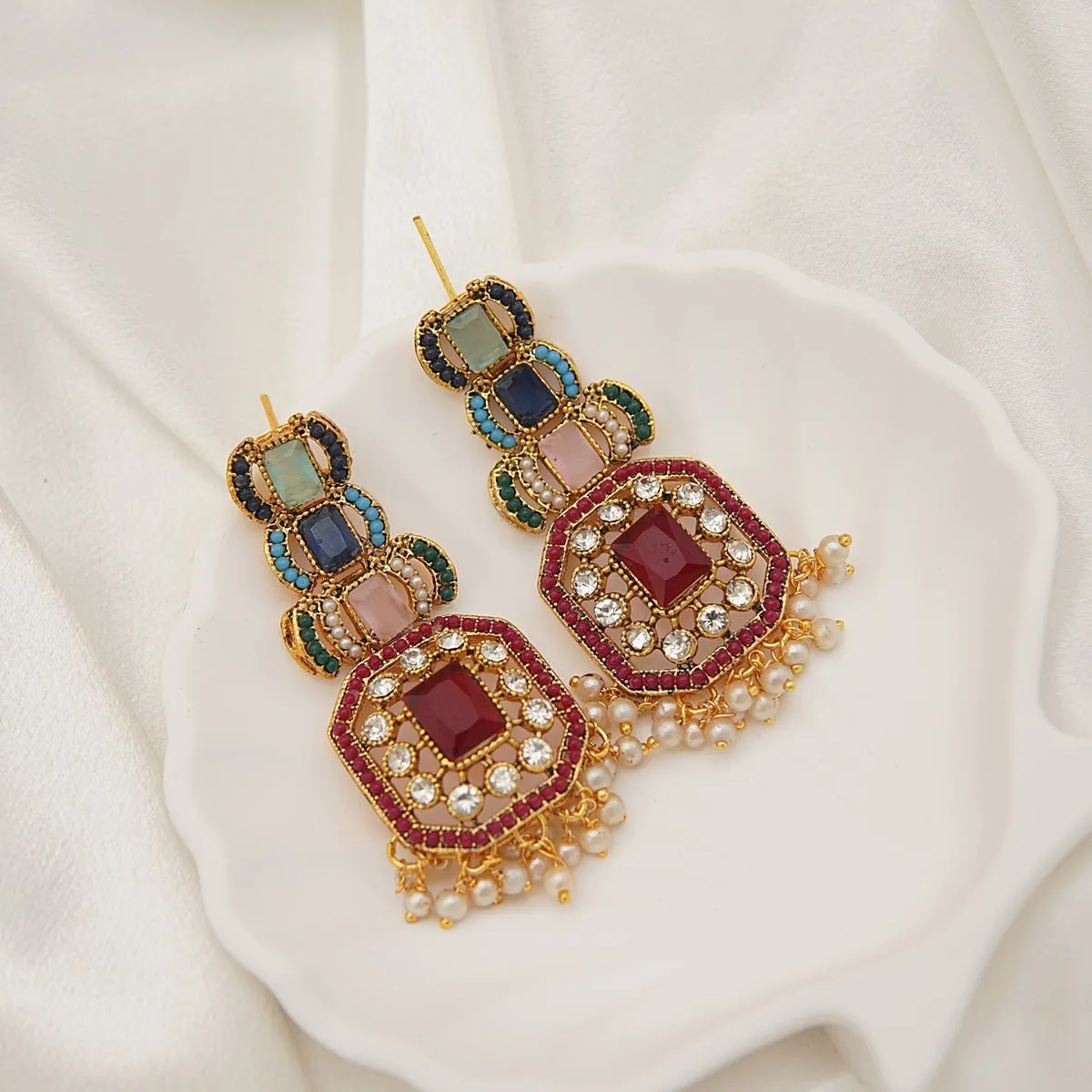 Flora Gemstones Earrings